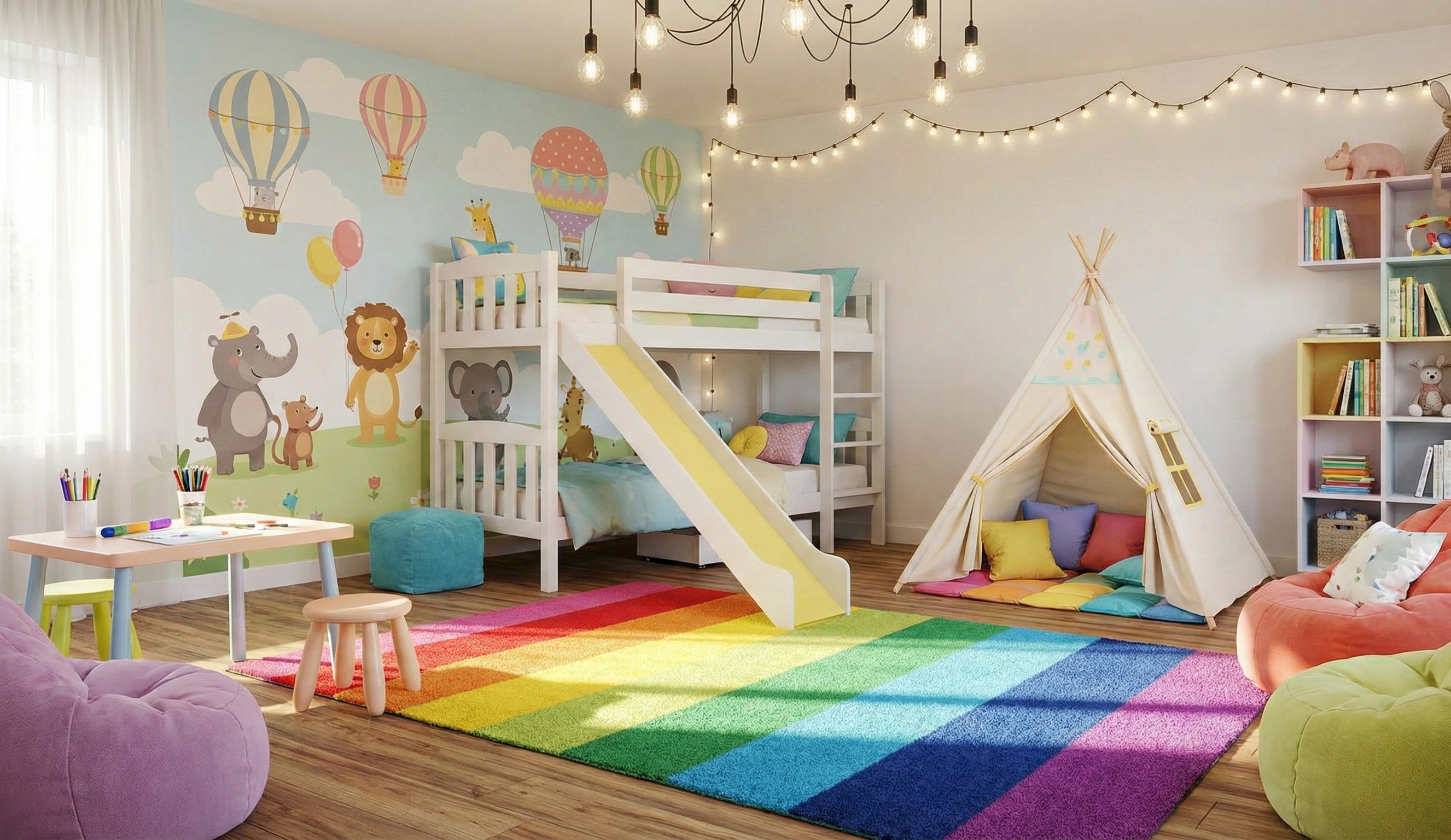 Safe and functional kids room design