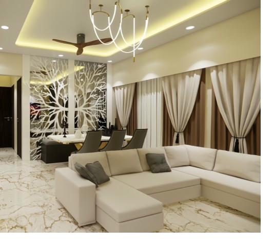 تصميم داخلي لشقة فاخرة في الرياض